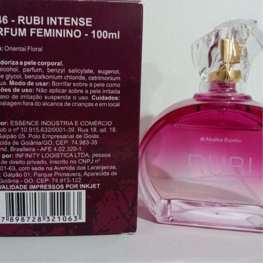 Rubi Intense Deo Parfum Perfume Deodorant Cologne 100ml Abelha Rainha