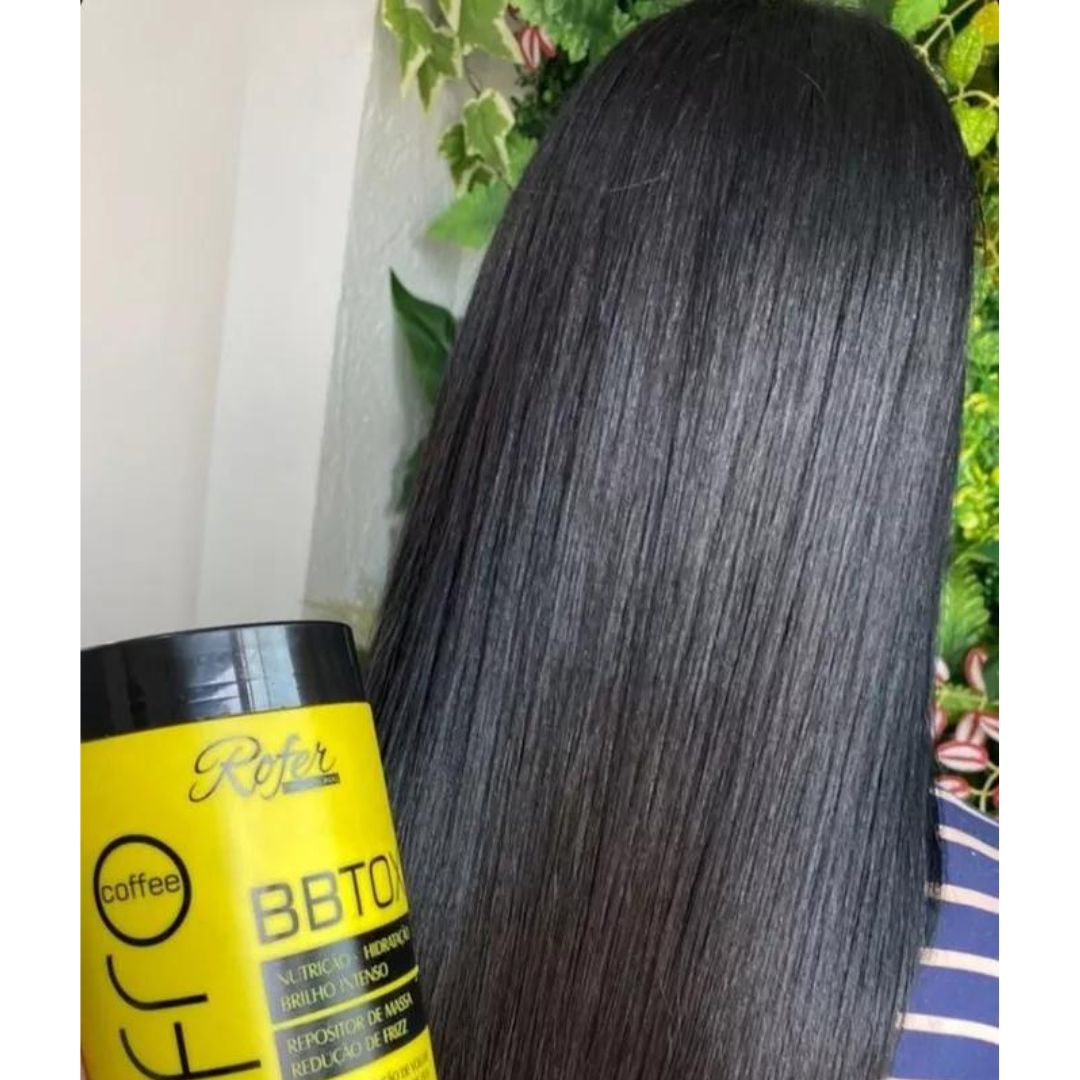 Coffee Afro Deep Hair Mask Anti Frizz Straightener 500g Rofer