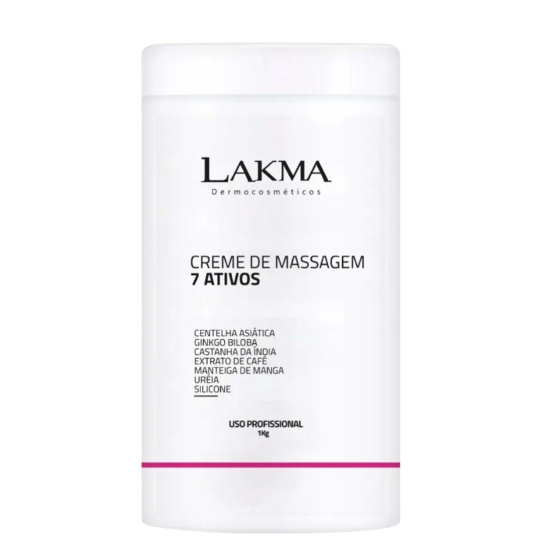 Crème de massage anti-cellulite modelante corporelle aux 7 actifs 1 kg Lakma