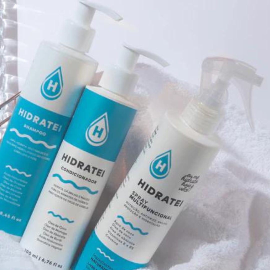 Moisturizing Hydration Home Care Daily Hair Treatment Kit Hidratei