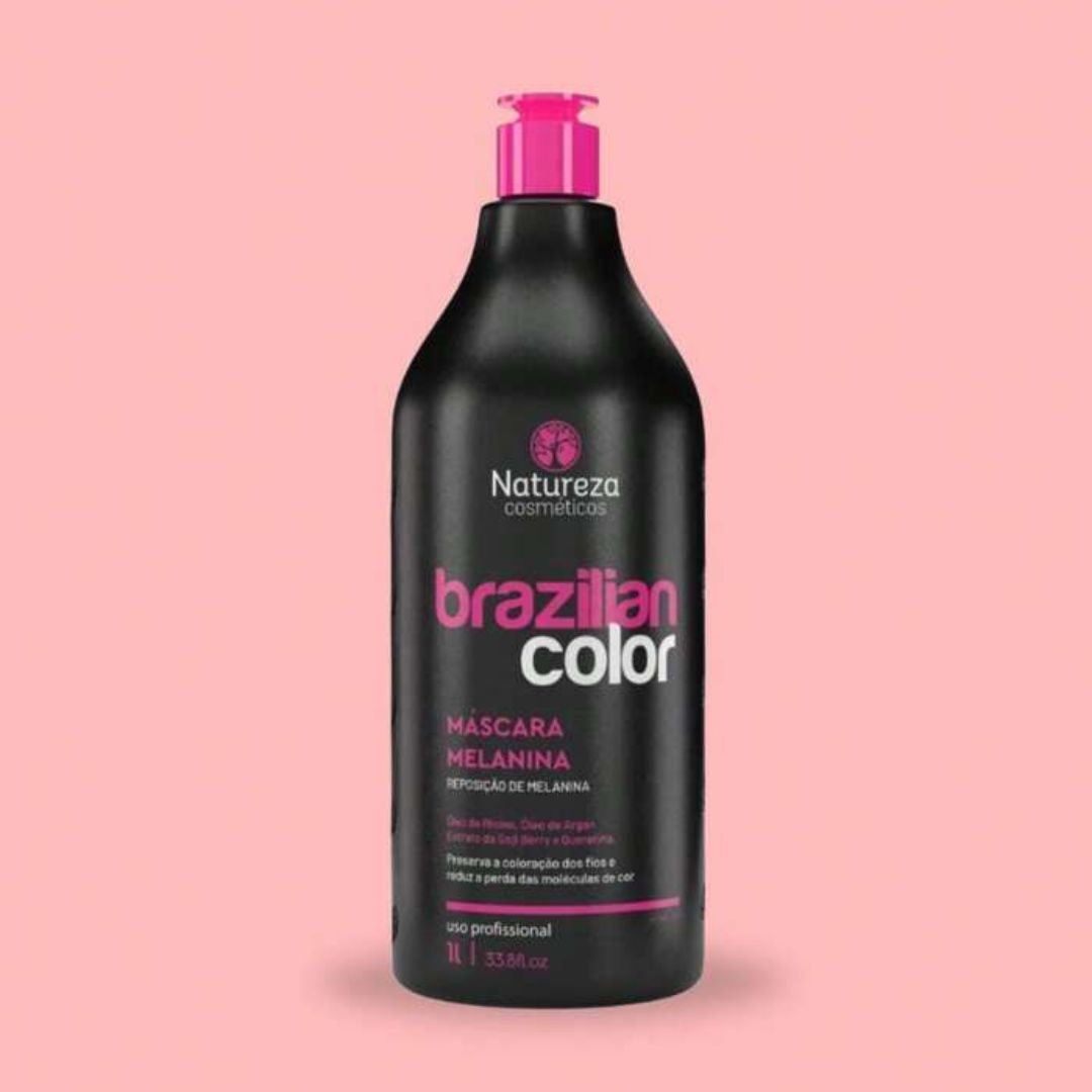 Brazilian Color Hair Melanin Replacement Mask 1L Natureza Cosmetics