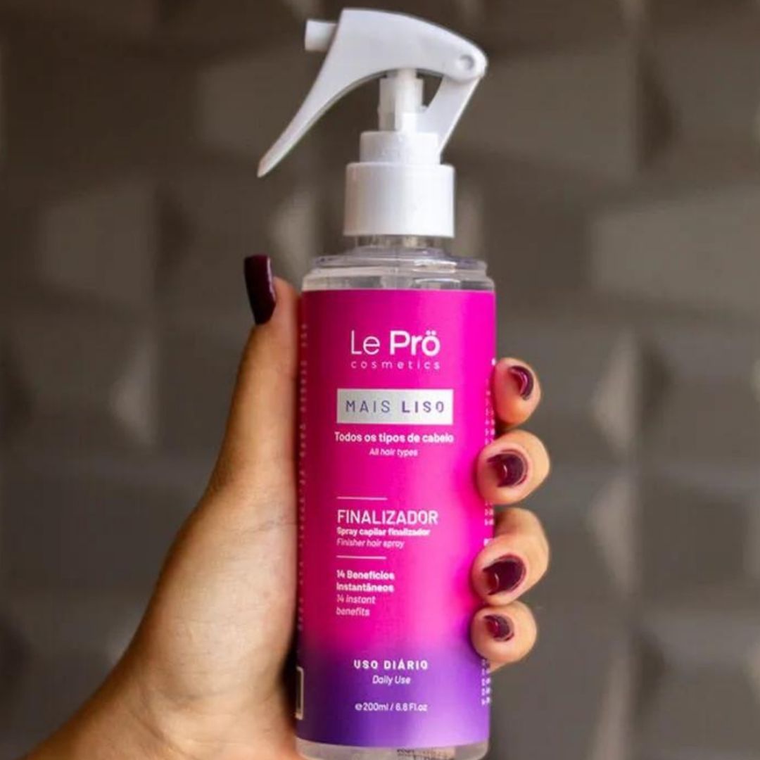 Spray de finition capillaire Mais Liso Effet lissant pour cheveux 200 ml Le Pro