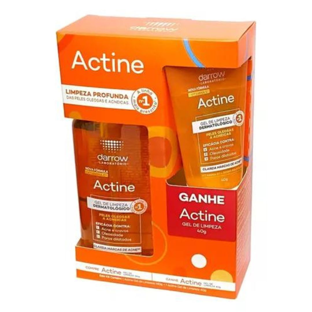 Kit nettoyant pour le visage Actine à la vitamine C et au savon liquide pour le visage Darrow