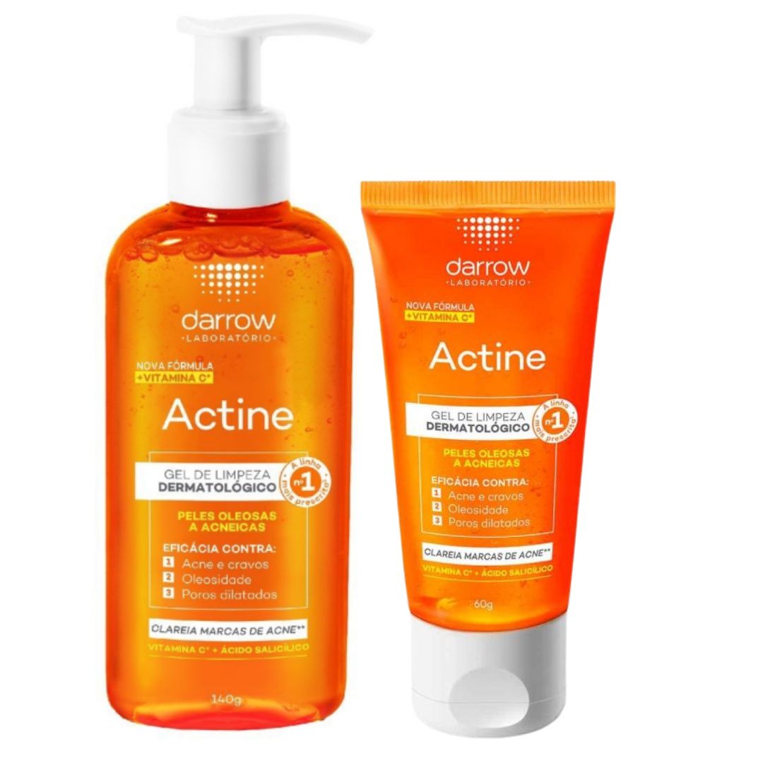 Kit nettoyant pour le visage Actine à la vitamine C et au savon liquide pour le visage Darrow