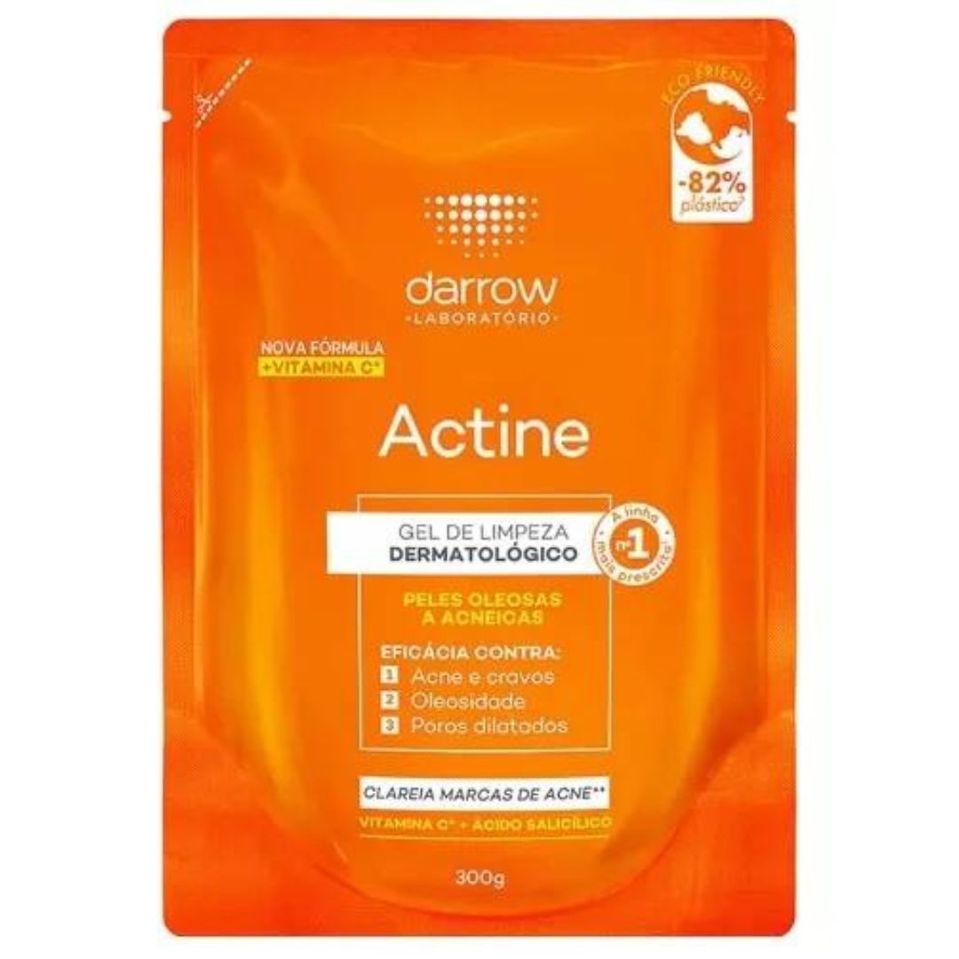 Gel nettoyant visage Actine Recharge soin de la peau à la vitamine C 300 g Darrow