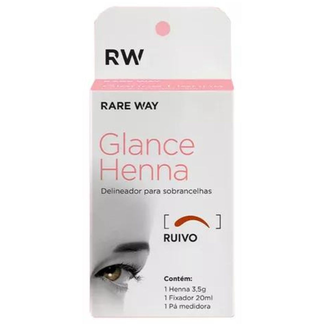 Crayon à sourcils au henné Glance Rouge Maquillage cosmétique 3,5 g Rare Way