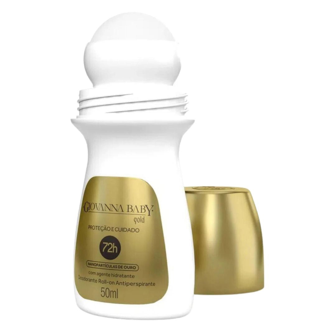 Lot de 10 Déodorants Roll-On Anti-Transpirants Gold 50ml Giovanna Baby