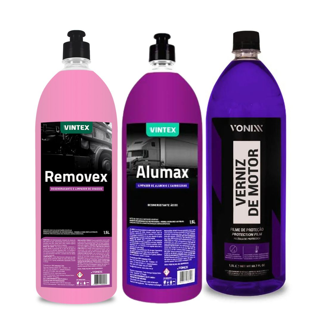 Alumax + Removex + Engine Varnish Car Automotive Maintenance Vonixx
