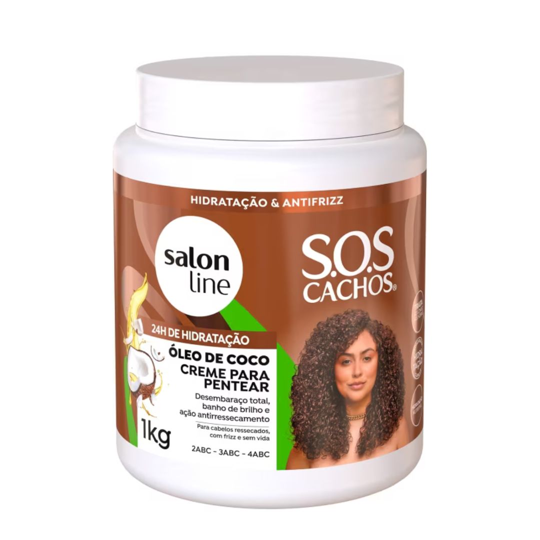 Salon Line SOS Curls Coconut Wavy Curly Deep Treatment Combing Cream 1Kg