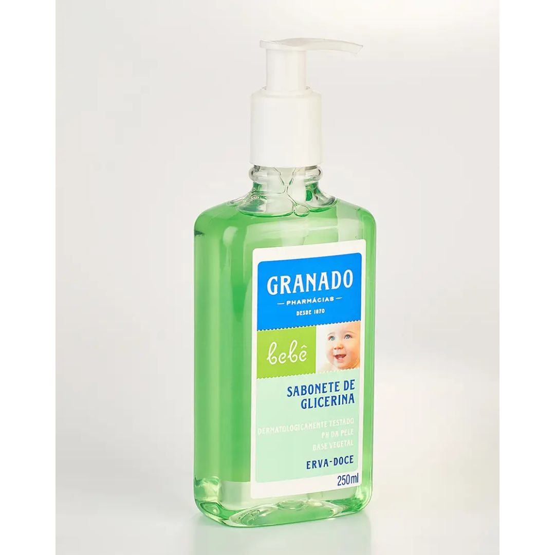 Lot of 5 Granado Glicerin Liquid Baby Soap Erva Doce Anise  250ml Bath