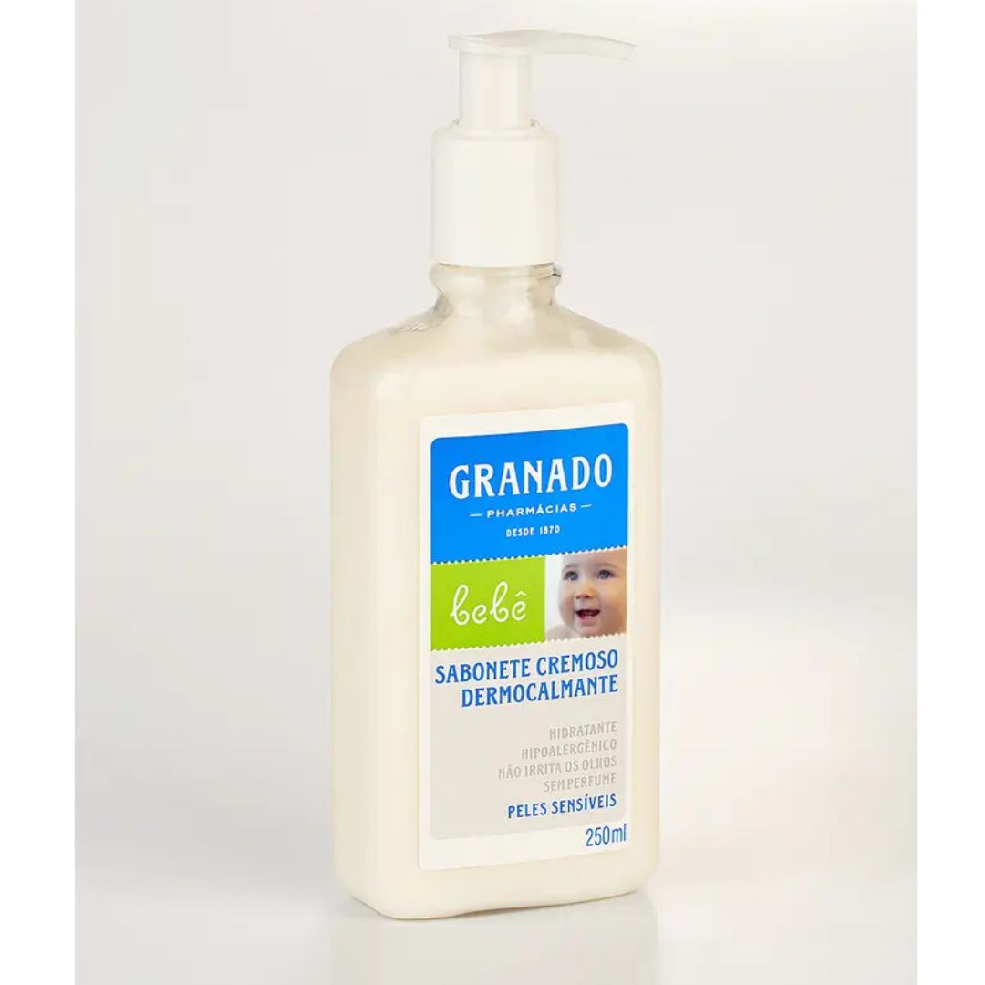 Lot of 3 Granado Neutral Baby Bath Care Creamy Liquid Soap 250ml