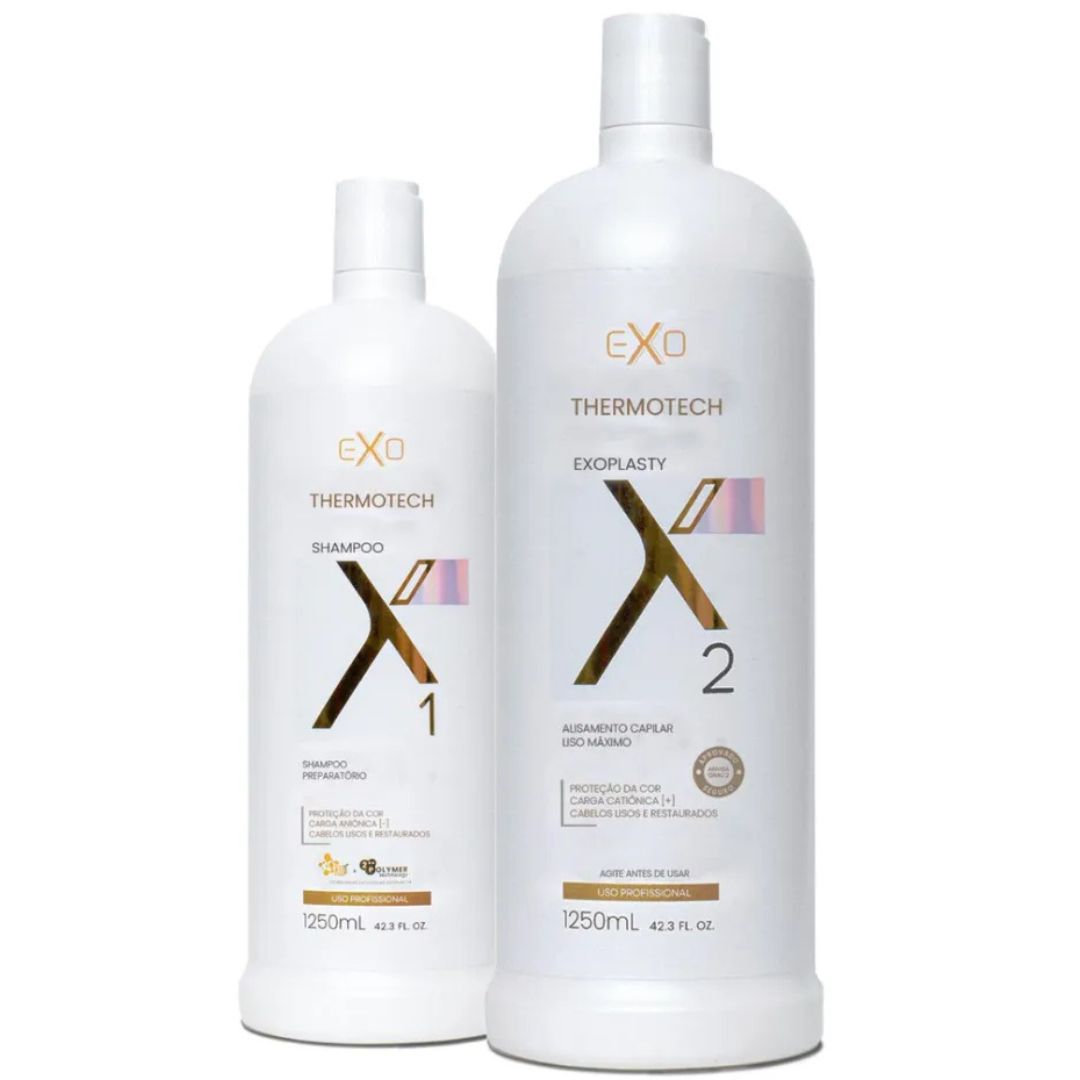 Exo Thermotech Exoplasty Hair Straightening Kit 2x 1250ml / 42.36 fl oz