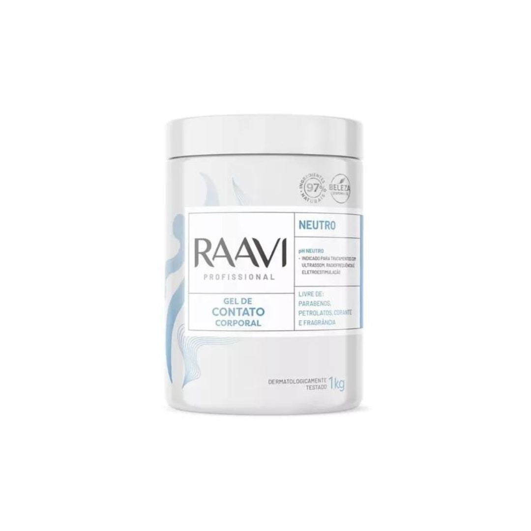 Neutral pH Contact Body Sliding Gel Water Based w/ Conductivity 1Kg Raavi