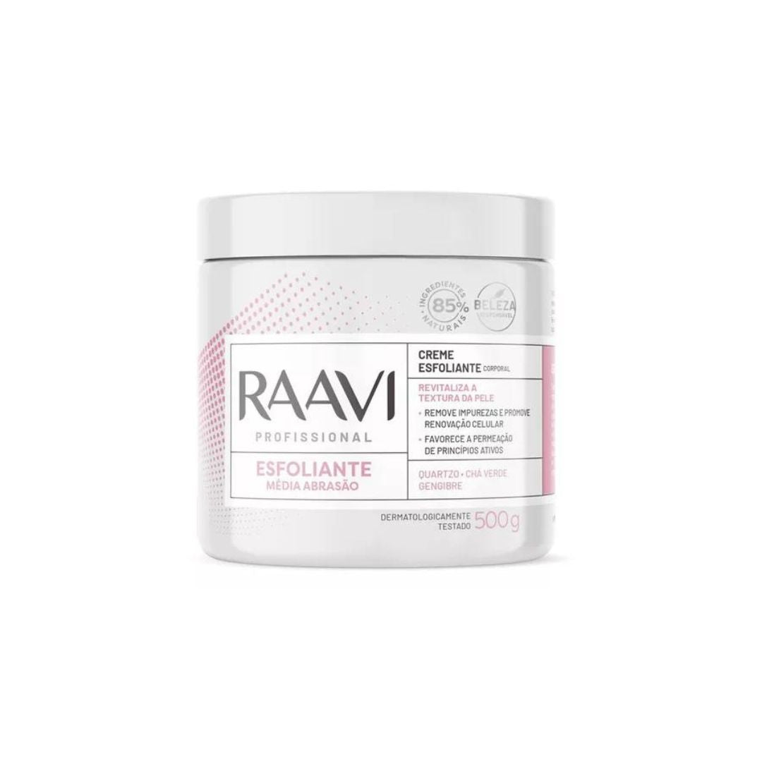 Crème exfoliante pour le corps à abrasion moyenne, soin pour le renouvellement cellulaire de la peau, 500 g, Raavi