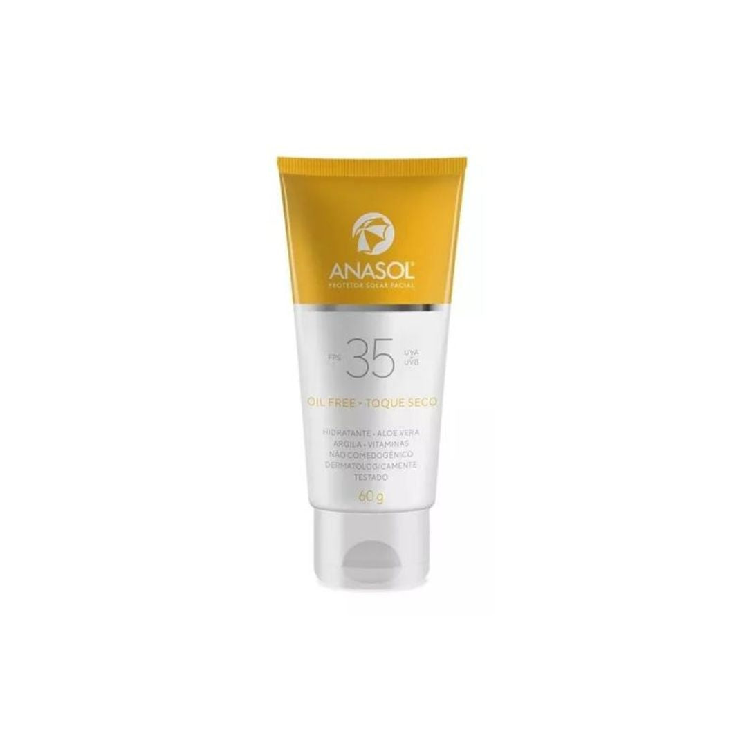 Crème solaire visage SPF 35 Protection sans huile Soin de la peau au toucher sec 60 ml Anasol