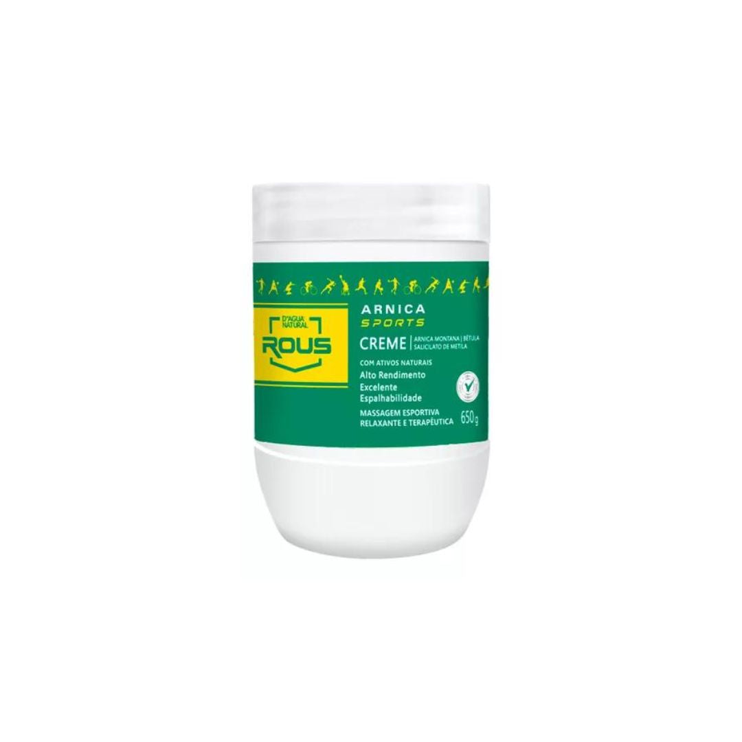 Crème corporelle thérapeutique relaxante pour massage sportif à l'arnica Rous 650 g D'agua Natural