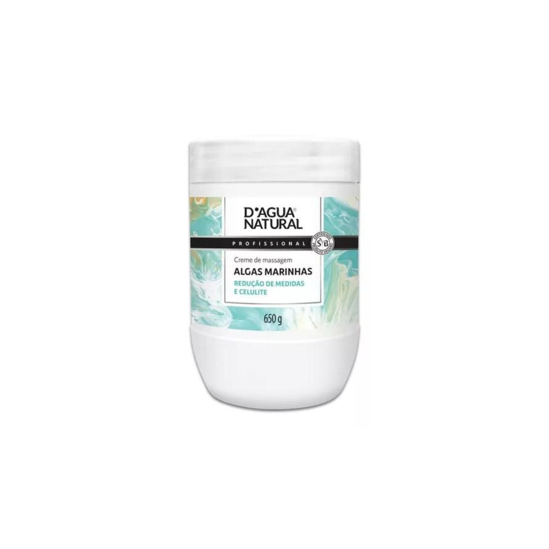 Crème activatrice de massage corporel anti-cellulite aux algues 650 g D'agua Natural