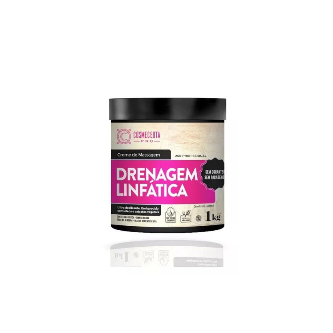 Crème de massage réductrice pour le corps et le drainage lymphatique, soin de la peau, 1 kg, Cosmeceuta