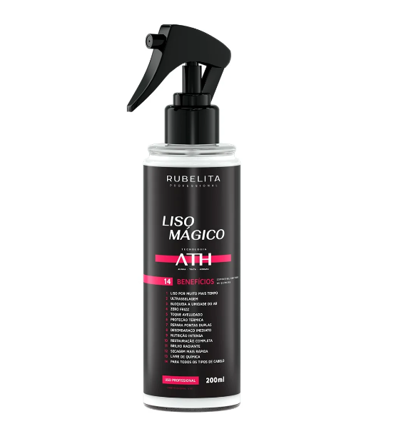 ATH Magic Smooth Treatment Liso Mágico 14 Benefits Hair Spray 200ml - Rubelita