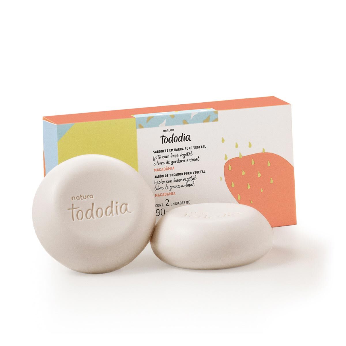 Natura TODODIA Macadâmia / Savon En Pur Végétal Barday Macadamia - 2un De 90g