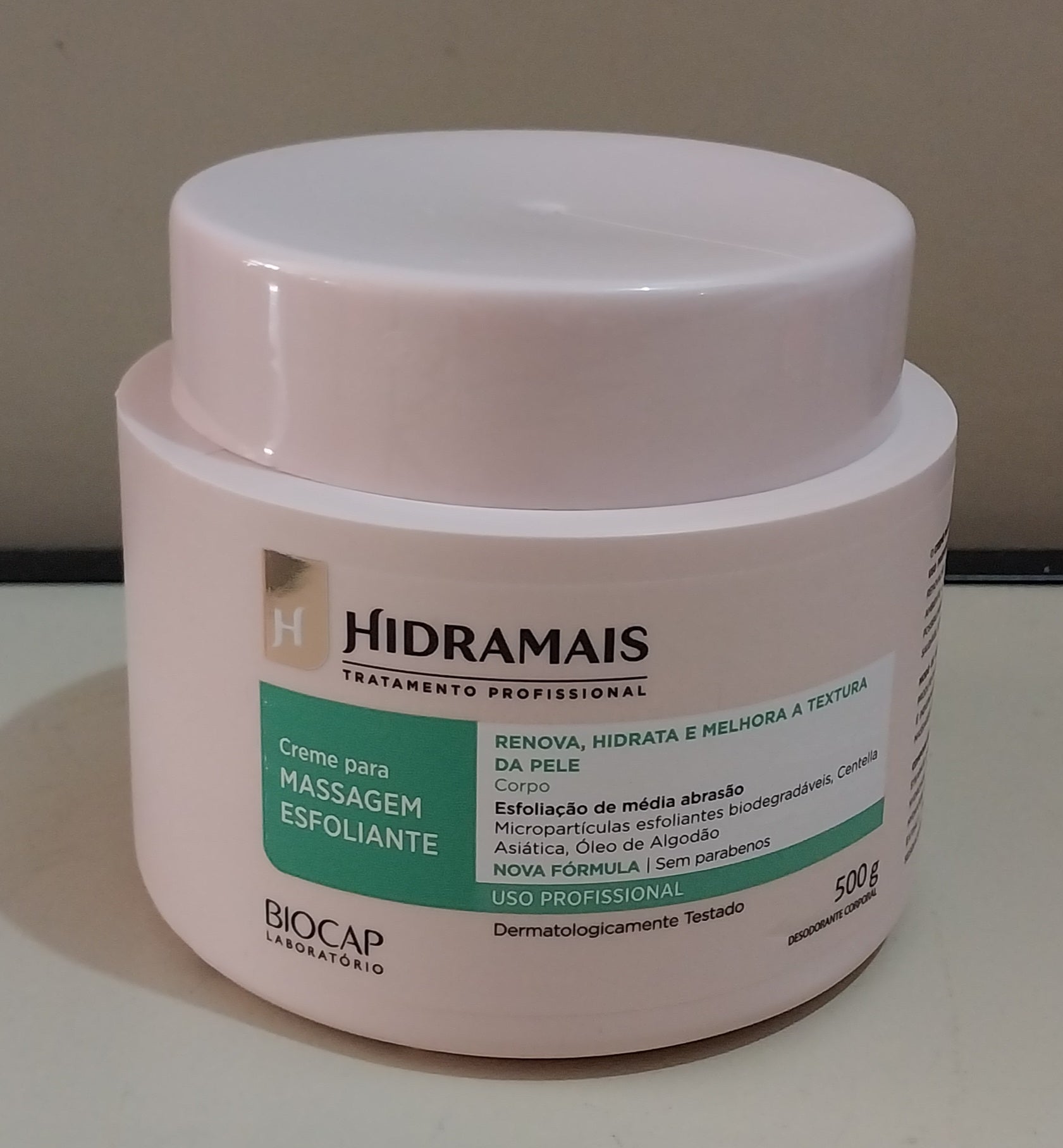 Crème exfoliante naturelle Hidramais Hydramal à la vitamine E - 500g