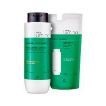 Natura LUMINA Kit Cabelos Cacheados Com / Curly Hair Conditioner Kit With Refill