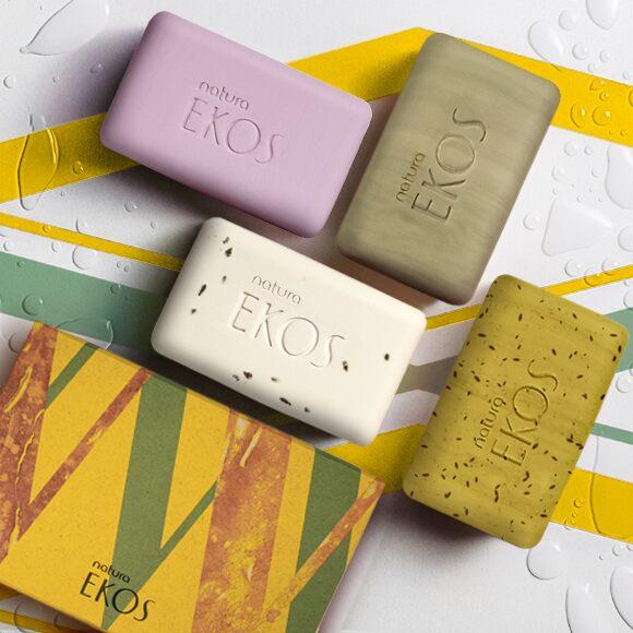 Natura EKOS Barra Puro Vegetal Esfoliante / Soaps In Pure Cremous Vegetable Bar And Exfoliating - 4un Of 100g Each