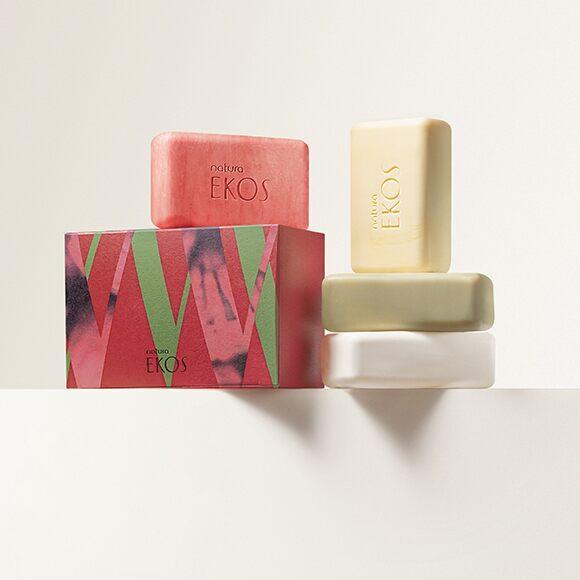 Natura EKOS / Soaps In Pure Bar Creamy Vegetable - 4un Of 100g Each