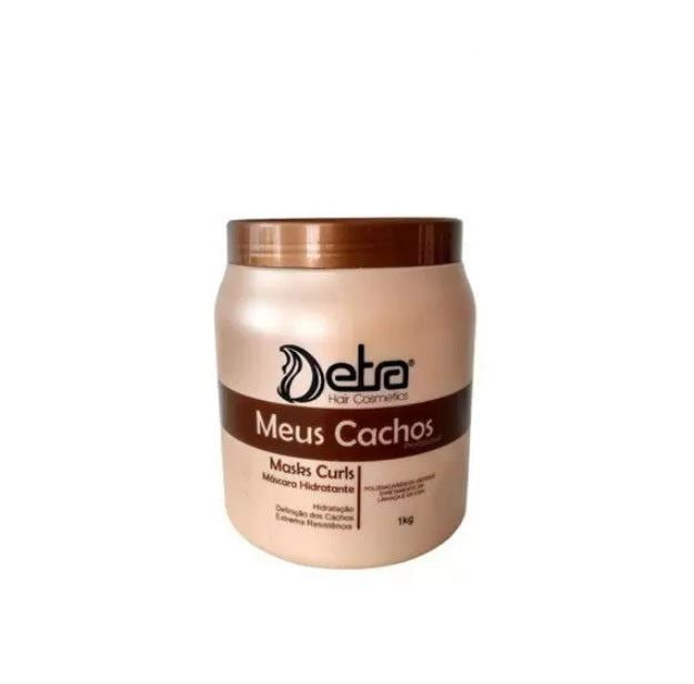 Meus Cachos Curls Curly Hair Treatment Avocado Home Care Mask 1Kg - Detra Hair