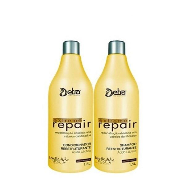 Kit de traitement réparateur nourrissant et restructurant pour cheveux abîmés Extreme Repair 2x1,5L