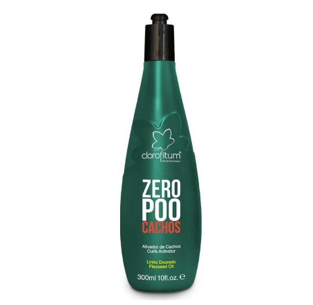 Zero Poo Curl Activator Definition Protection Curly Wavy Hair 300ml - Clorofitum