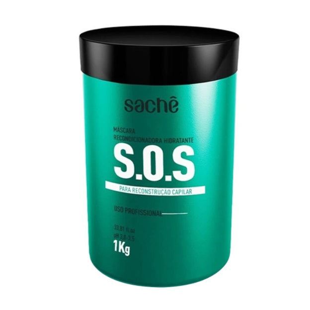 Masque Soin Soin Nourrissant Cheveux Abîmés SOS Hydratant Conditionnant 1Kg - Sachê