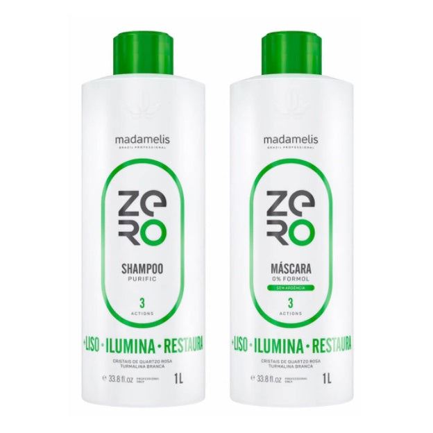 Zero Formol Free Progressive Brush Hair Treatment Kit 2x1L - Madamelis