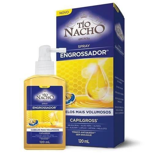 Unclenacho Spray Thicken Tonic Antiqueda Srinse 120ml - Tio Nacho