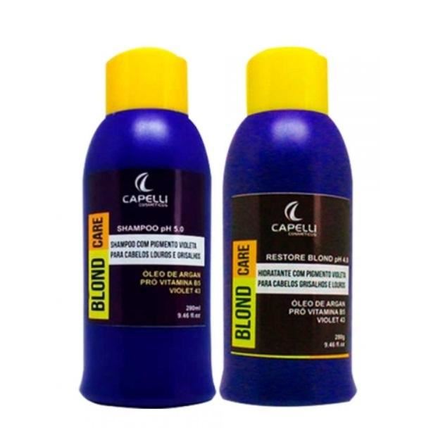 Blond Care Argan Pro Vitamin B5 Violet 43 Daily Maintenance Kit 2x280 - Capelli