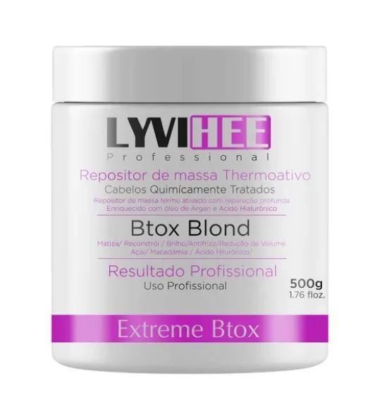 Extrême Anti Frizz Thermoactif Réduction Volume Btox Blond 500g - Lyvihee