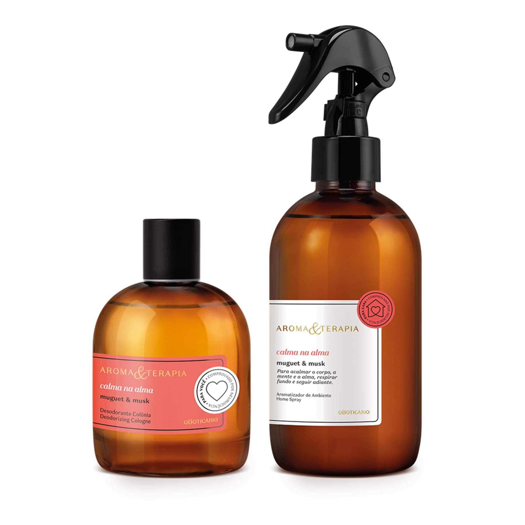 Kit Aroma &amp; Calm Therapy In The Soul : Déodorant Cologne 75 ml + Aromatisant environnemental 250 ml - o Boticario