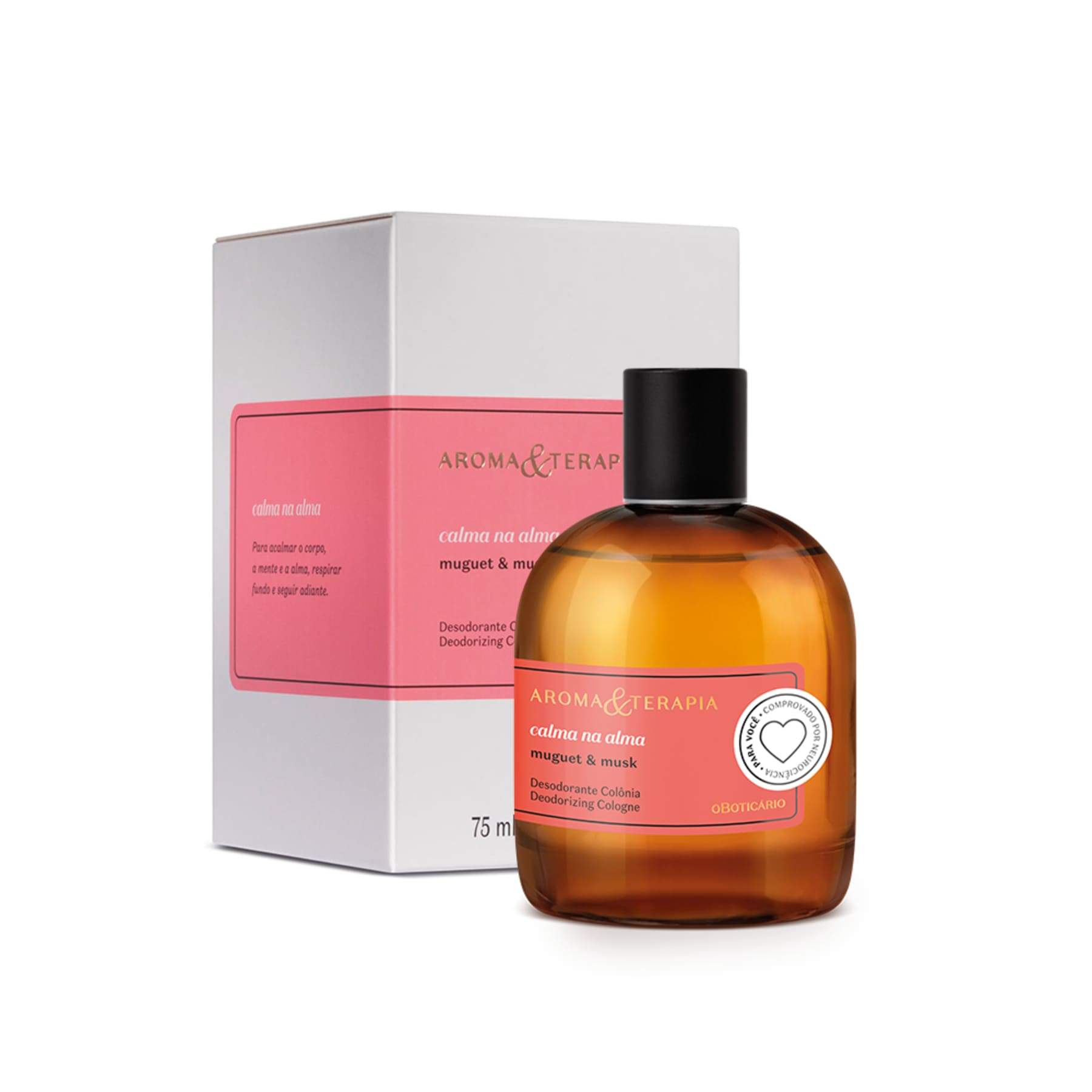 Kit Aroma &amp; Calm Therapy In The Soul : Déodorant Cologne 75 ml + Aromatisant environnemental 250 ml - o Boticario