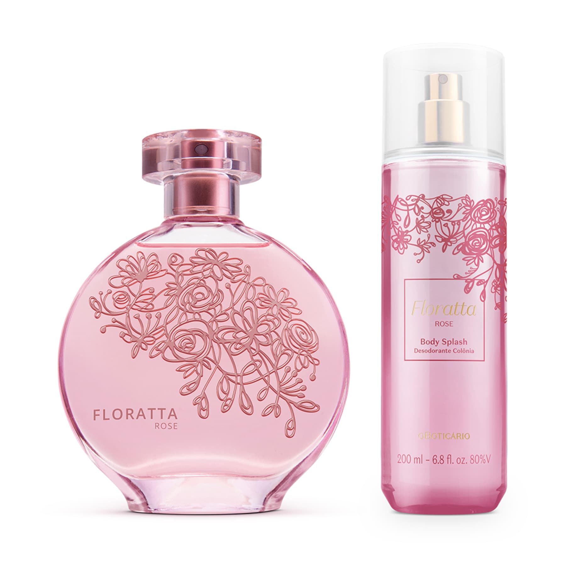 Kit Floratta Rose : Déodorant Cologne 75 ml + Body Splash 200 ml