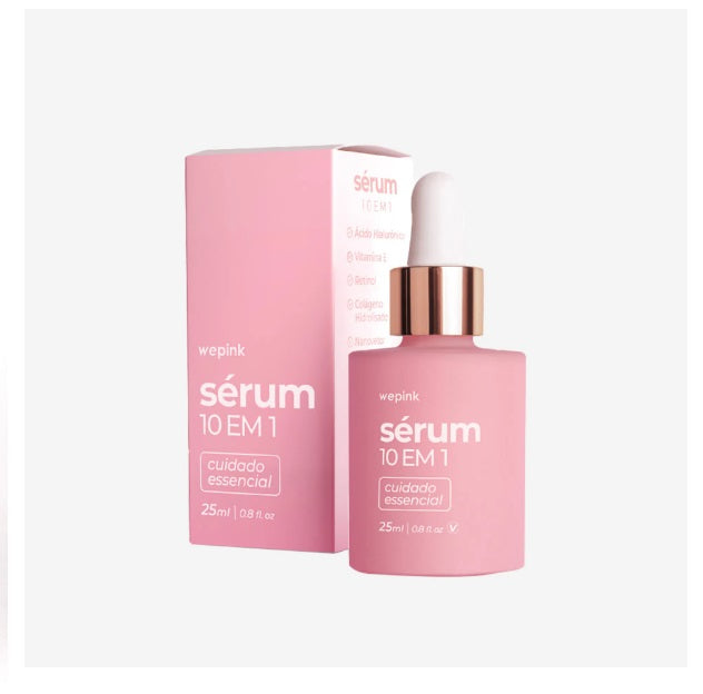 Sérum Visage 10 en 1 Soin Beauté Hydratation Acide Hyaluronique 25ml - We Pink