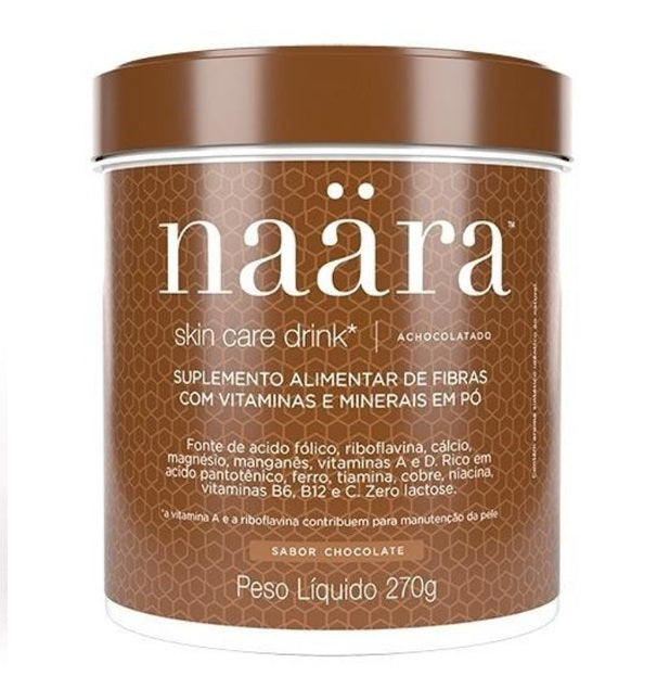 Poudre de collagène saveur chocolat Boisson de beauté naturelle pour soins de la peau 270 g - Naara