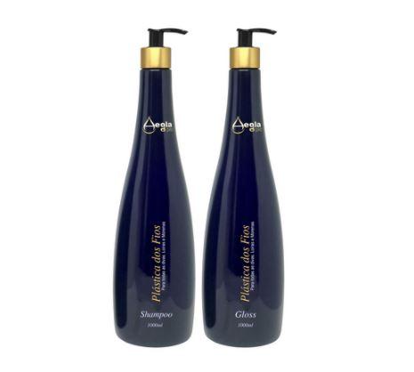 Aegla Pro Brazilian Keratin Treatment Wires Plastic Volume Reducer Straightening Treatment Kit 2x1L - Aegla pro