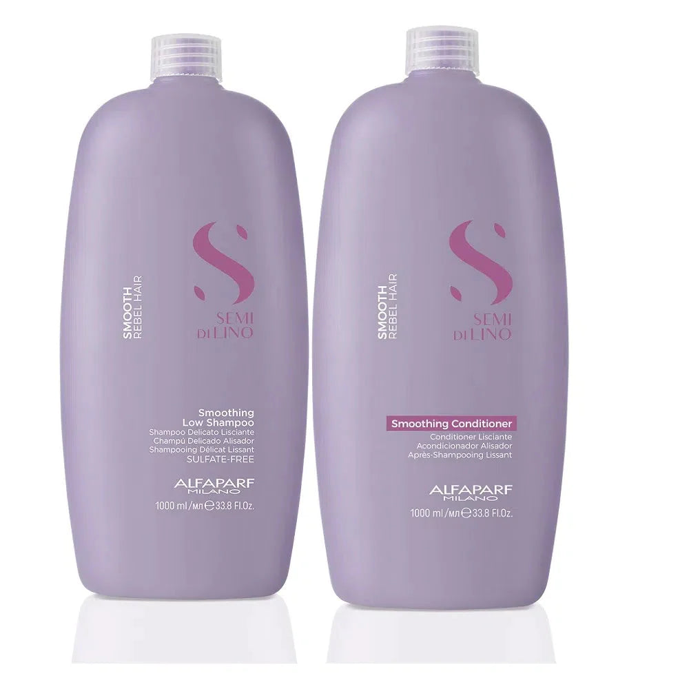 Alfaparf Milano Hair treatment Alfaparf Milano Semi di Lino Smooth Kit 2x 1L / 2x 33.8 fl oz