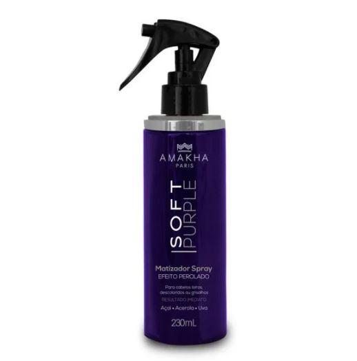 Amakha Brazilian Keratin Treatment Soft Purple Tinting Açai Acerola Grape Repairing Finisher Spray 230ml - Amakha