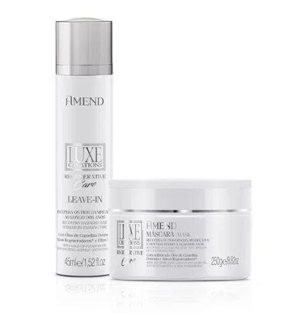 Amend Brazilian Keratin Treatment Luxe Regenerative Care Classic 1 Golden Camelina Omega 3 & 6 Kit 2 Prod. - Amend