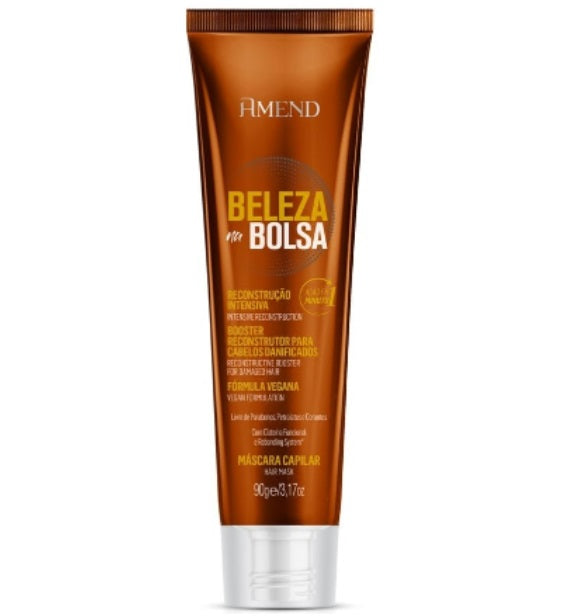 Amend Hair Care Intensive Reconstruction Hair Booster Treatment Beleza na Bolsa Mask 90g - Amend