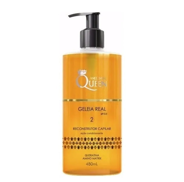 Aneethun Hair Care Queen Geleia Real Royal Jelly Keratin Hair Strength Moisturizing 480ml - Aneethun