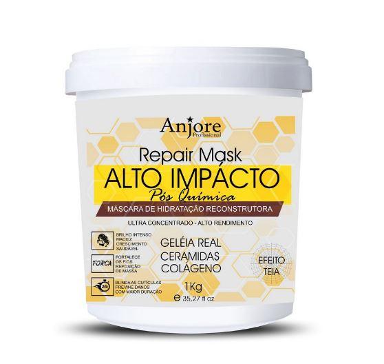 Anjore Hair Mask Moisturizing Mask High Impact Web Effect Royal Jelly Treatment 1Kg - Anjore