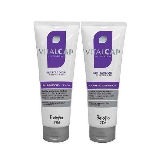 BeloFio Home Care Professional Vitalcap Blond and Grey Hair Tinting Anti Yellow 2x240ml - BeloFio