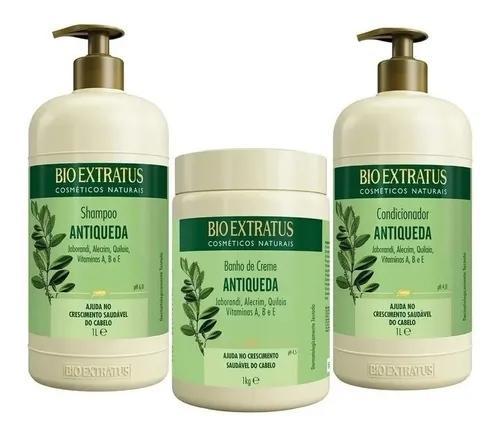 Bio Extratus Salon Lines Kit Bioextratus Antiqueda Jaborandi Shampo Cond Mask 1kg - Bio Extratus